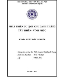 Tóm tắt Khoá luận tốt nghiệp khoa Văn hóa du lịch: Phát triển du lịch khu danh thắng Tây Thiên – Vĩnh Phúc