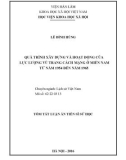 Tóm tắt Luận án Tiến sĩ Lịch sử: Quá trình xây dựng và hoạt động của lực lượng vũ trang cách mạng ở miền Nam từ năm 1954 đến năm 1965