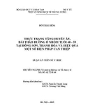 Luận án Tiến sĩ Y học: Thực trạng tăng huyết áp, đái tháo đường ở nhóm tuổi 40 đến 59 tại Đông Sơn, Thanh Hóa và hiệu quả một số biện pháp can thiệp