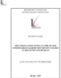 Tóm tắt luận văn Thạc sĩ Y tế công cộng: Thực trạng loãng xương của phụ nữ 45-60 tuổi đến khám tại Bệnh viện Việt Đức năm 2019 và một số yếu tố liên quan