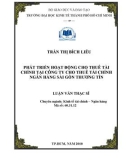 Luận văn Thạc sĩ Kinh tế: Phát triển hoạt động cho thuê tài chính tại Công ty cho thuê tài chính Ngân hàng Sài Gòn Thương Tín