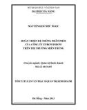 Tóm tắt luận văn thạc sĩ: Hoàn thiện hệ thống phân phối của Công ty Eurowindow trên thị trường miền Trung