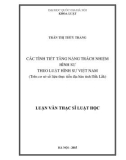 Tóm tắt Luận văn Thạc sĩ: Các tình tiết tăng nặng trách nhiệm hình sự theo luật hình sự Việt Nam