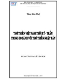 Luận văn Thạc sĩ Văn học: Thơ Thiền Việt Nam thời Lý - Trần trong so sánh với thơ Thiền Nhật Bản