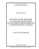 Luận văn Thạc sĩ Hoá học: Phân tích cấu trúc, hàm lượng của thuốc điều trị tiểu đường typ II metformin hydrochloride bằng các phương pháp hóa lý hiện đại