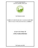 Luận văn Thạc sĩ Công nghệ sinh học: Nghiên cứu chuyển gen CBF1 và đánh giá biểu hiện trên cây đậu tương (Glycine max (L.) Merill)