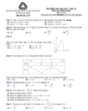 Đề thi học kì 1 môn Toán lớp 12 năm 2022-2023 có đáp án - Trường THPT Lương Thế Vinh, Hà Nội
