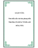 LUẬN VĂN:Tỡm hiểu nền văn hóa phong kiến Nhật Bản (Từ thế kỷ VII đến