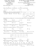Đề thi thử tốt nghiệp THPT môn Toán năm 2021-2022 (Lần 4) - Trường THPT chuyên Lương Văn Chánh (Mã đề 101)