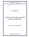 Luận văn Thạc sĩ Địa lý học: Hiện trạng phát triển và phân bố đô thị tỉnh Bình Dương