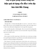 Đề tài: Một số giải pháp nhằm nâng cao hiệu quả sử dụng vốn đầu t trên địa bàn tỉnh Bắc Giang