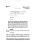 CHROMIUM SPECIATION IN MUNICIPAL SOLID WASTE: EFFECTS OF CLAY AMENDMENT AND COMPOSTING