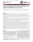 Pyrazole compound BPR1P0034 with potent and selective anti-influenza virus activity