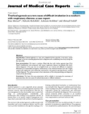 Báo cáo y học:  Tracheal agenesis as a rare cause of difficult intubation in a newborn with respiratory distress: a case report