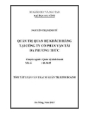 Tóm tắt Luận văn Thạc sĩ Quản trị kinh doanh: Quản trị quan hệ khách hàng tại Công ty CP Vận tải Đa Phương Thức