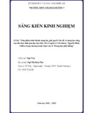 Sáng kiến kinh nghiệm THPT: Góp phần hình thành năng lực giải quyết vấn đề và năng lực sáng tạo cho học sinh qua dạy học bài Văn tế nghĩa sĩ Cần Giuộc- Nguyễn Đình Chiểu trong chương trình Ngữ văn 11 Trung học phổ thông