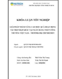 Khóa luận tốt nghiệp: Giải pháp nhằm nâng cao hiệu quả hoạt động tài trợ nhập khẩu tại Ngân hàng TMCP Công thương Việt Nam – Vietinbank chi nhánh 9