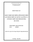 Tóm tắt Luận văn Thạc sĩ Quản trị Kinh doanh: Hoàn thiện hệ thống kênh phân phối sản phẩm thép xây dựng tại Công ty cổ phần thép Thái Bình Dương Đà Nẵng