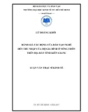 Luận văn Thạc sĩ Kinh tế: Đánh giá tác động của đào tạo nghề đến thu nhập của hộ gia đình ở nông thôn trên địa bàn tỉnh Kiên Giang