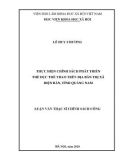 Luận văn Thạc sĩ Chính sách công: Thực hiện chính sách phát triển thể dục thể thao trên địa bàn thị xã Điện Bàn, tỉnh Quảng Nam