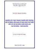 Luận án tiến sĩ y học  Nghiên cứu thực trạng ô nhiễm môi trường , một số bệnh liên quan và giải pháp can thiệp đối với hộ gia đình chăn nuôi lợn tại Phú Bình - Thái Nguyên