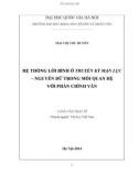 Luận văn Thạc sĩ Văn học: Hệ thống lời bình ở Truyền kỳ mạn lục – Nguyễn Dữ trong mối quan hệ với phần chính văn