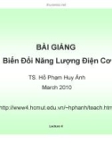 Bài giảng Biến đổi năng lượng điện cơ: Chương 4 - TS. Hồ Phạm Huy Ánh