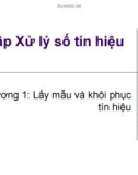 Bài tập Xử lý số tín hiệu