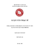 Luận văn Thạc sĩ Quản trị kinh doanh: Nâng cao chất lượng dịch vụ ngân hàng ưu tiên tại Ngân hàng quân đội - MB Bank