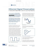 Ethernet Signal Preservation In Factory-Terminated Patch Cords for Local Area Networks