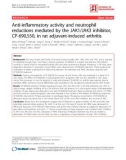 Báo cáo y học: Anti-inflammatory activity and neutrophil reductions mediated by the JAK1/JAK3 inhibitor, CP-690,550, in rat adjuvant-induced arthriti