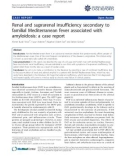 báo cáo khoa học: Renal and suprarenal insufficiency secondary to familial Mediterranean fever associated with amyloidosis: a case report