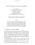 Báo cáo toán học:  Inclusion-Exclusion and Network Reliability