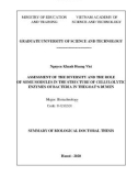 Summary of Biological doctoral thesis: Assessment of the diversity and the role of some modules in the structure of cellulolytic enzymes of bacteria in thegoat’s rumen