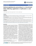 Báo cáo y học:  Methemoglobinemia presenting in a circumcised baby following application of prilocaine: a case report