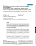 Báo cáo y học: Serendipitous discovery of Wolbachia genomes in multiple Drosophila species