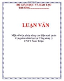 LUẬN VĂN: Một số biện pháp nâng cao hiệu quả quản trị nguồn nhân lực tại Tổng công ty CNTT Nam Triệu