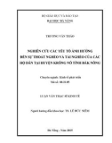 Tóm tắt Luận văn Thạc sĩ Kinh tế: Nghiên cứu các yếu tố ảnh hưởng đến sự thoát nghèo và tái nghèo của các hộ dân tại huyện Krông Nô tỉnh Đăk Nông