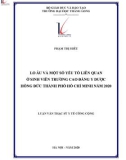 Tóm tắt luận văn Thạc sĩ Y tế công cộng: Lo âu và một số yếu tố liên quan ở sinh viên trường Cao đẳng Y Dược Hồng Đức thành phố Hồ Chí Minh năm 2020