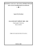 Tóm tắt Luận án tiến sĩ Văn hóa: Gia giáo Huế thời kỳ 1885 - 1945