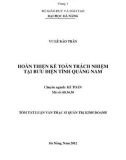 Tóm tắt luận văn thạc sĩ: Hoàn thiện kế toán trách nhiệm tại bưu điện tỉnh Quảng Nam