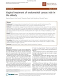 báo cáo khoa học: Vaginal treatment of endometrial cancer: role in the elderly