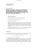 Báo cáo hóa học:    Research Article Strong Convergence Theorem by Monotone Hybrid Algorithm for Equilibrium Problems, Hemirelatively Nonexpansive Mappings, and Maximal Monotone Operators