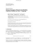 Báo cáo hóa học:   Research Article Strong Convergence Theorems by Shrinking Projection Methods for Class T Mappings