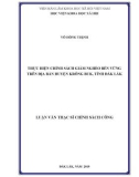 Luận văn Thạc sĩ Chính sách công: Thực hiện chính sách giảm nghèo bền vững trên địa bàn huyện Krông Buk, tỉnh Đắk Lắk