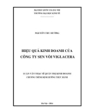 Luận văn Thạc sĩ Quản trị kinh doanh: Hiệu quả kinh doanh của Công ty sen vòi Viglacera