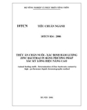 Thức ăn chăn nuôi - Xác định hàm lượng zinc bacitracin bằng phương pháp sắc ký lỏng hiệu năng cao