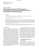 Báo cáo hóa học:  Research Article Representation of 3D and 4D Objects Based on an Associated Curved Space and a General Coordinate Transformation Invariant Description