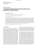 Báo cáo hóa học:  Research Article A Feedback-Based Algorithm for Motion Analysis with Application to Object Tracking