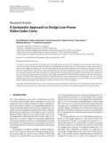 Báo cáo hóa học:  Research Article A Systematic Approach to Design Low-Power Video Codec Cores